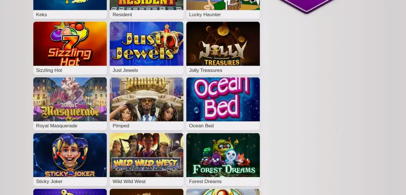 гейминг интерфейс с популярными играми в казино Get X